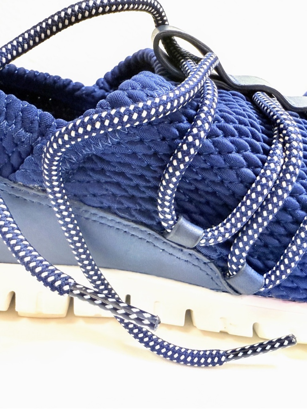 Cole Haan ZerøGrand Blue Knit Sneakers Lightweight Comfort Walking Shoes 6.5 - Picture 13 of 16